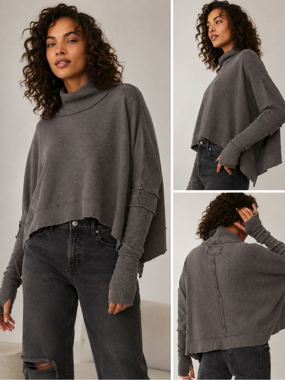 Free People We The Free Moon Daisy Thermal Pullover